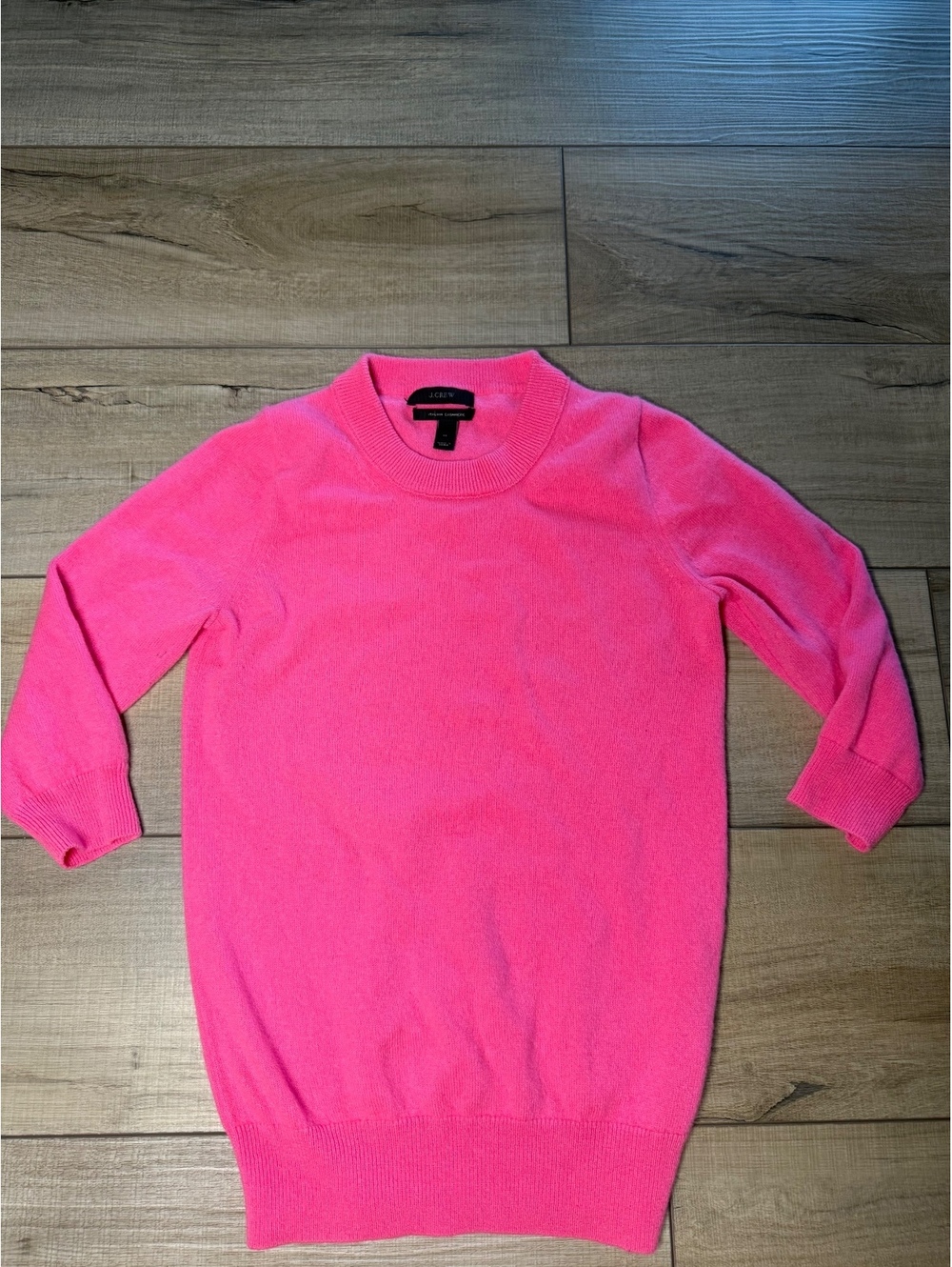 J.Crew Italian Cashmere Sweater XS Hot Pink 100% Cashmere Crewneck